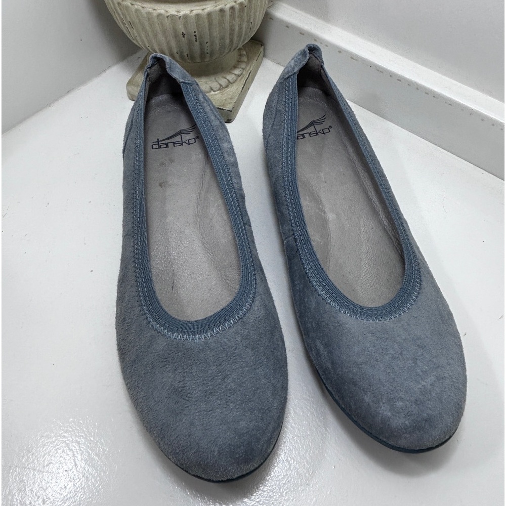 Dansko Ballet Flats Kristin Comfy Suede Leather Lightweight Women’s Shoes Size 7 - Picture 3 of 6
